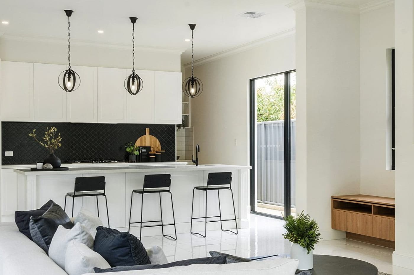 Kitchen with premium finishes at Romalo Avenue by Kitchen Scene